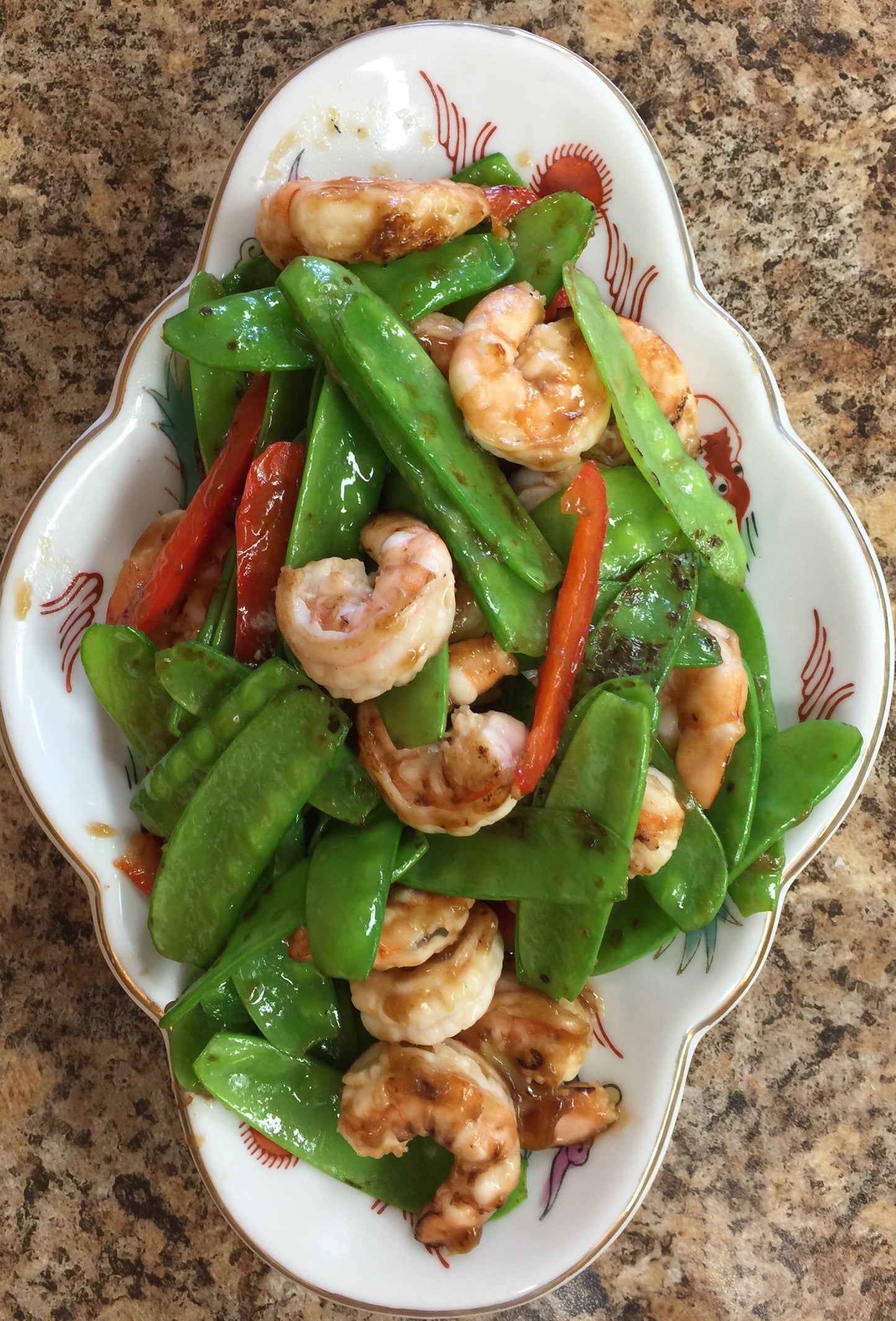 106. Shrimp with Snow Peas