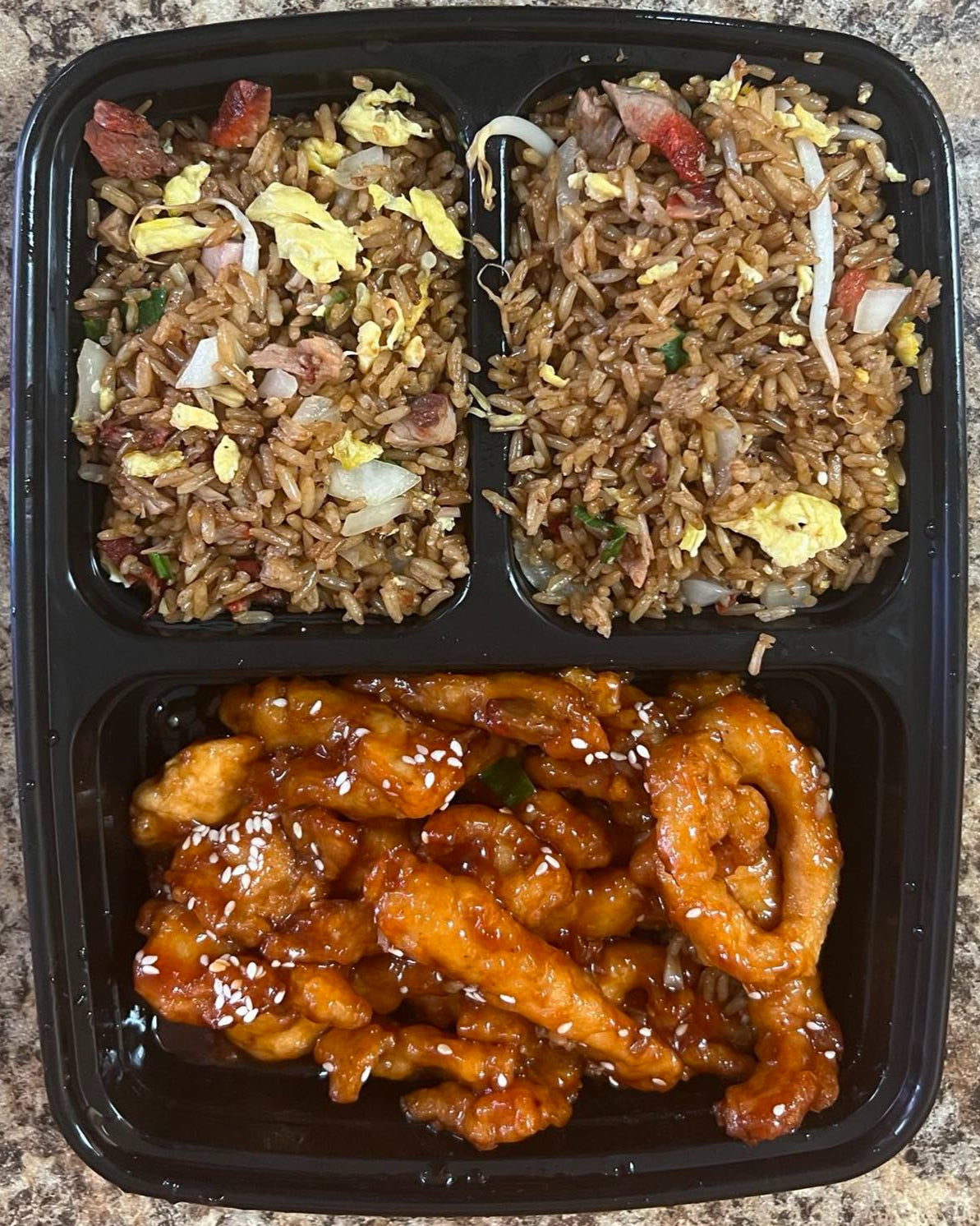 C16. Sesame Chicken Dinner