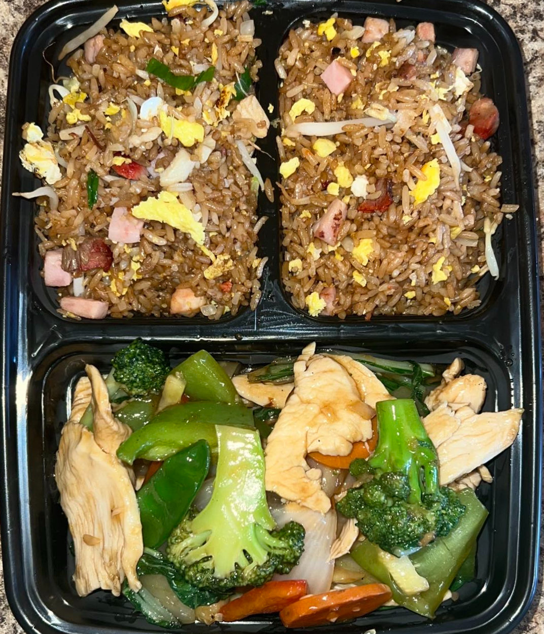C1. Chicken or Pork Chop Suey Dinner