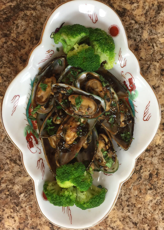 116. Mussels with Black Bean Sauce
