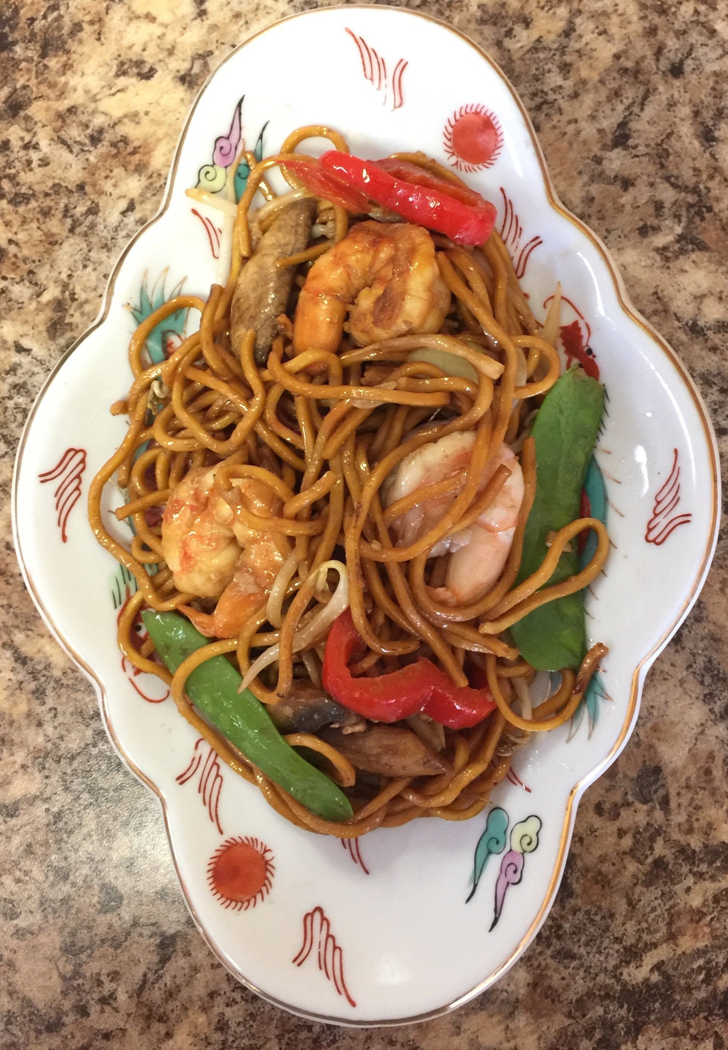 Shrimp lo mein