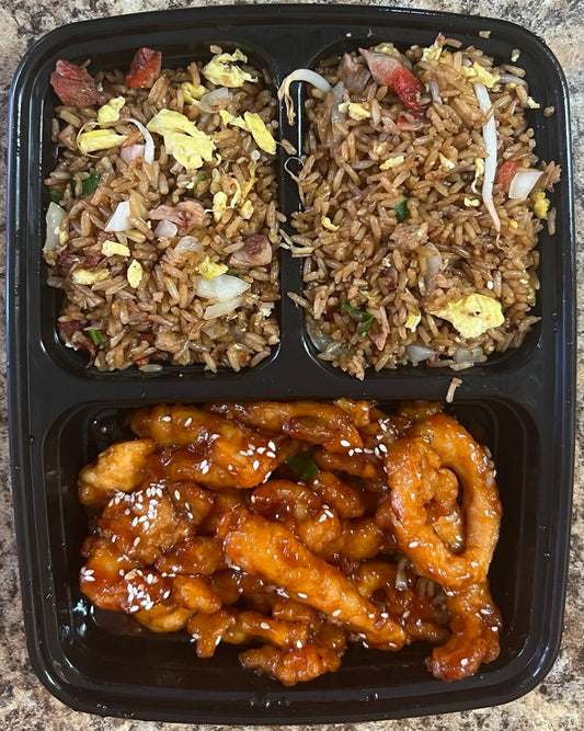 C16. Sesame Chicken Dinner