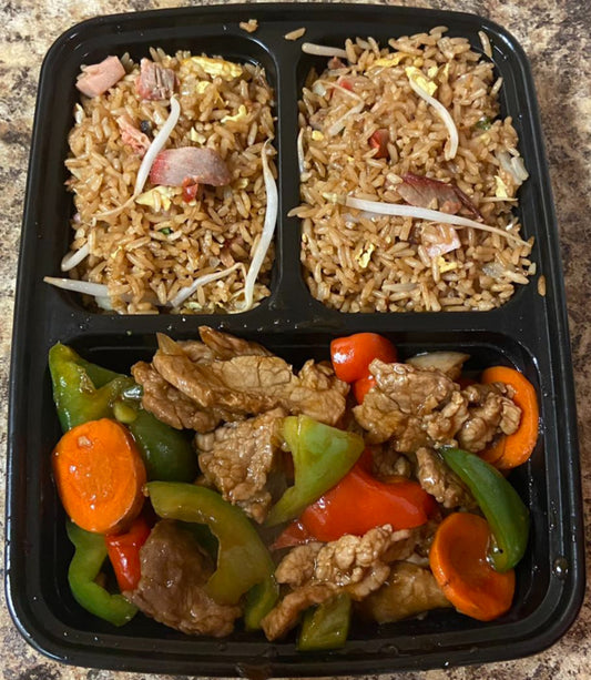 C5. Pepper Steak or Pepper Chicken Dinner