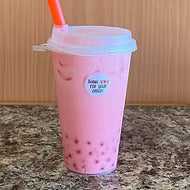 Strawberry Boba Milk Tea